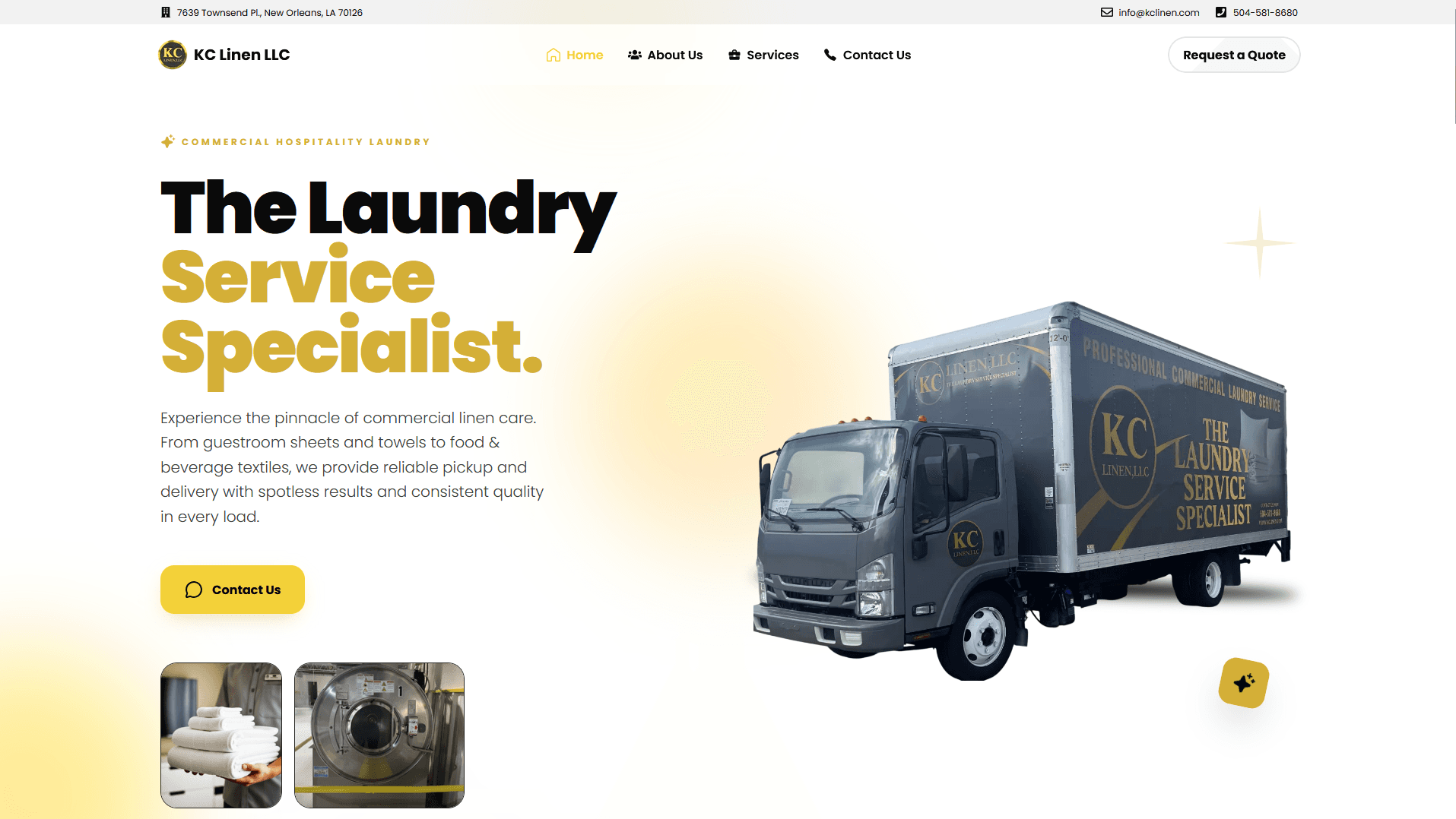 KCLinen website preview